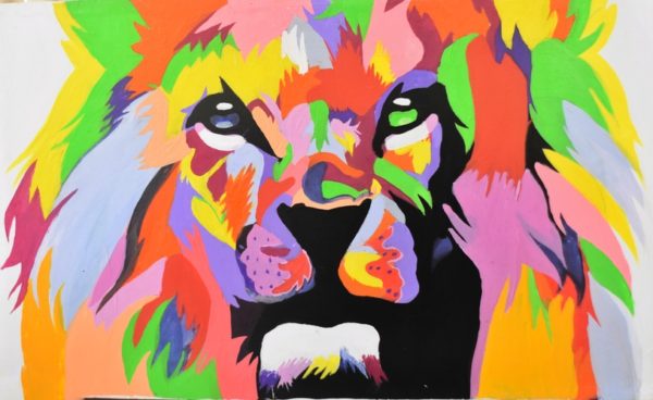 Multi color lion 9