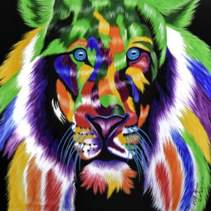 multicolor lion
